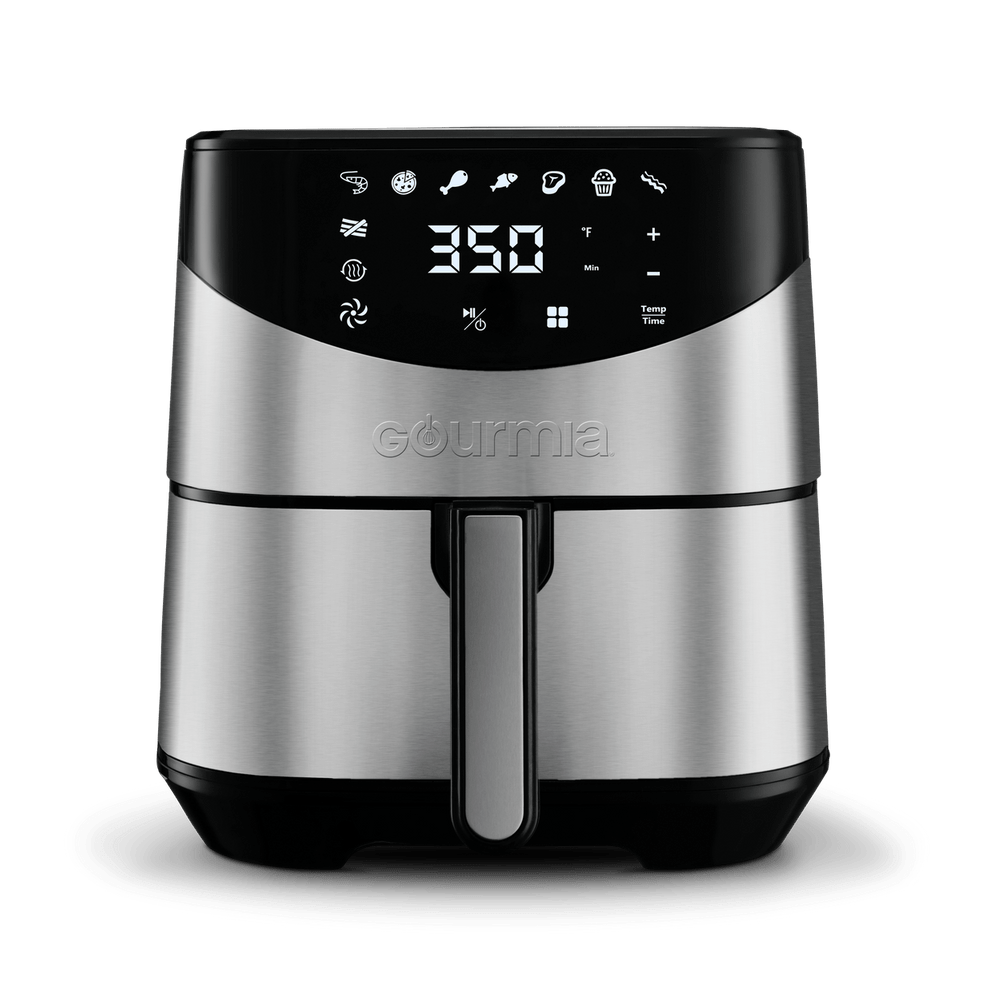 Gourmia 6Qt. Stainless Steel Digital Air Fryer, Model GAF68 * FREE