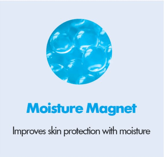 Moisture magnet. Improves skin protection with moisture