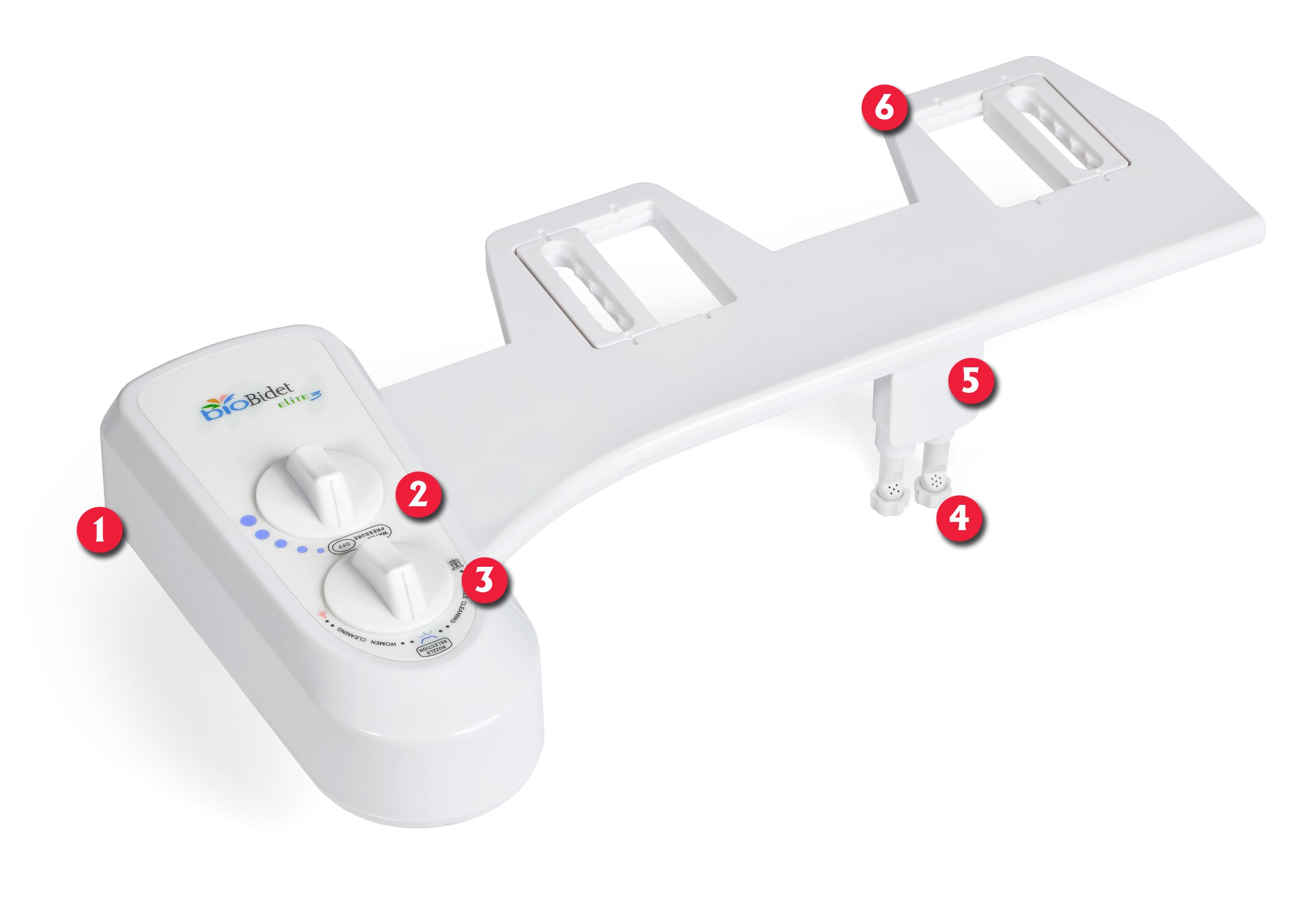 Bio Bidet Elite 3 Non Electric Bidet with Dual Nozzle Self Clean Brass