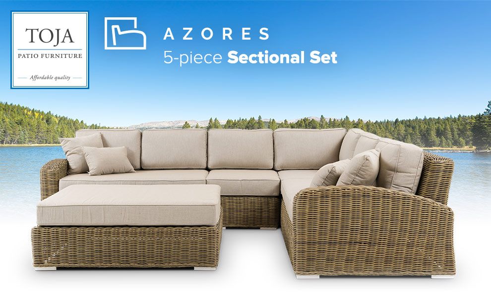 Azores 5 Piece Sectional Set