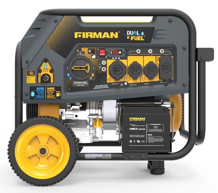 Firman 7500W Running / 9400W Peak Dual Fuel Generator My online store