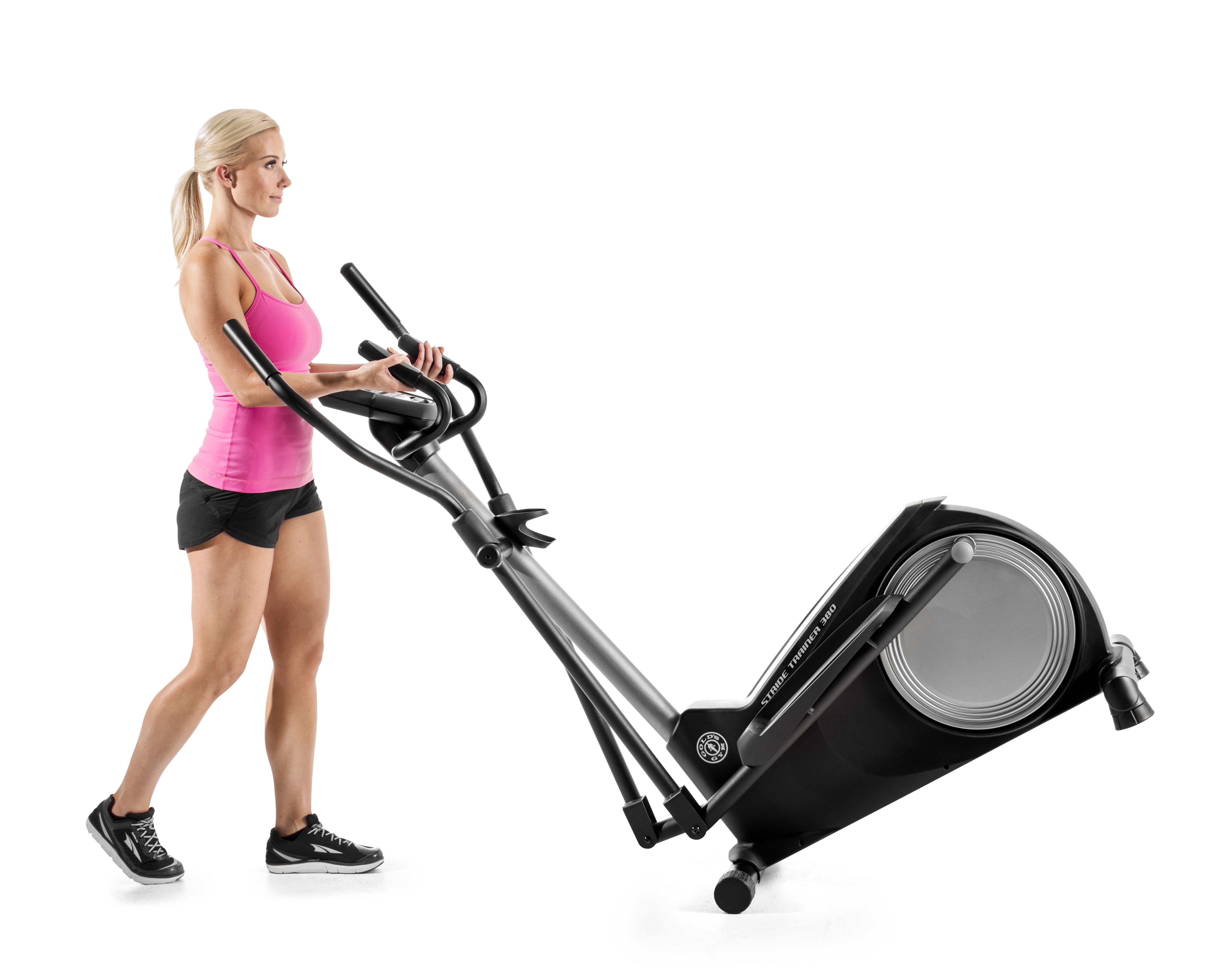 Gold S Gym Stride Trainer 380 Elliptical Ifit Coach Compatible When It S Not In Use Your Gold Gym Stride Trainer 380 Elliptical Can Easily And Conveniently Be Transported Out Of The Way So You Make Most