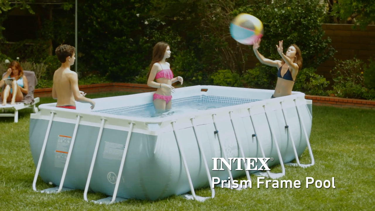 thumbnail video image 2 of Intex 16' x 48 Prism Frame Above Ground Pool with Filter Pump, 2 of 10