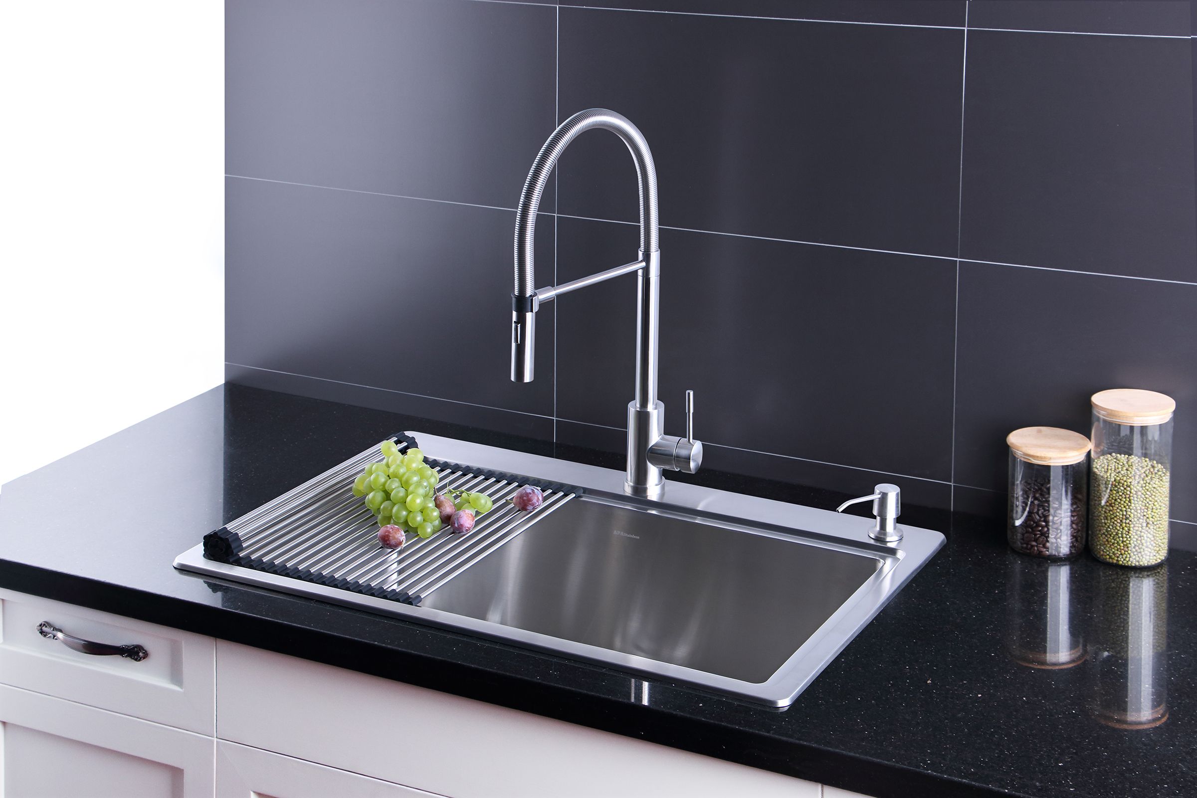 Afa Stainless 33 Inch Sink And Semi Pro Faucet Combo