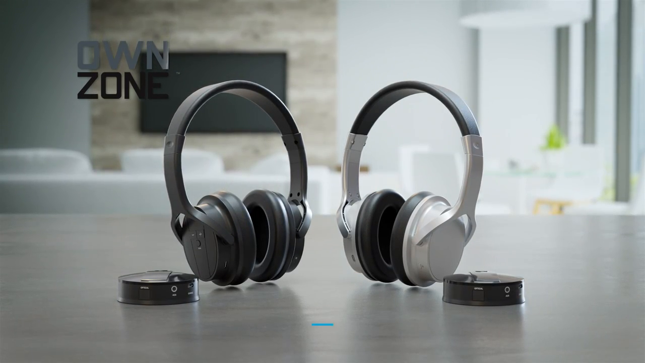 thumbnail video image 2 of As Seen on TV Bluetooth Noise-Canceling Over-Ear & On-Ear Headphones, Black, WN011112, 2 of 9