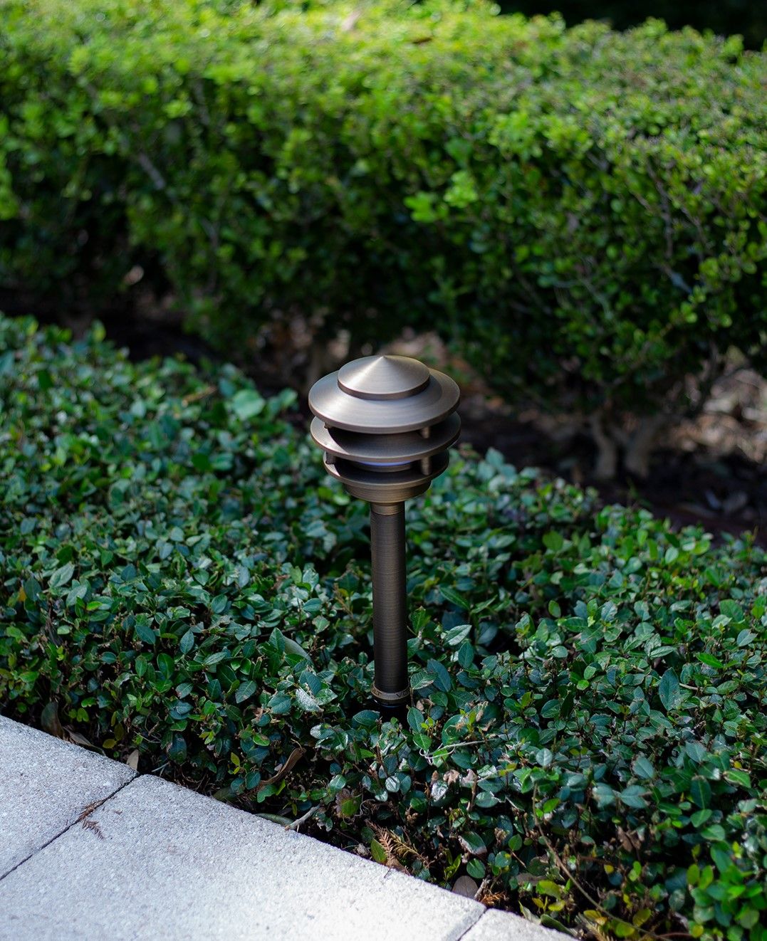 VOLT Landscape Lighting 4Pagoda Light Brass LED Expansion Kit Free Shipping eBay