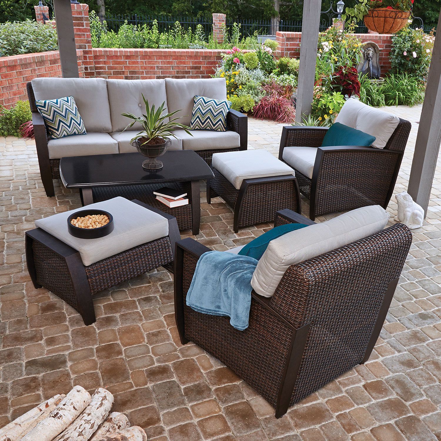 Member S Mark Brooklyn 6 Piece Deep Seating Set With Premium 100 Money Back Guarantee