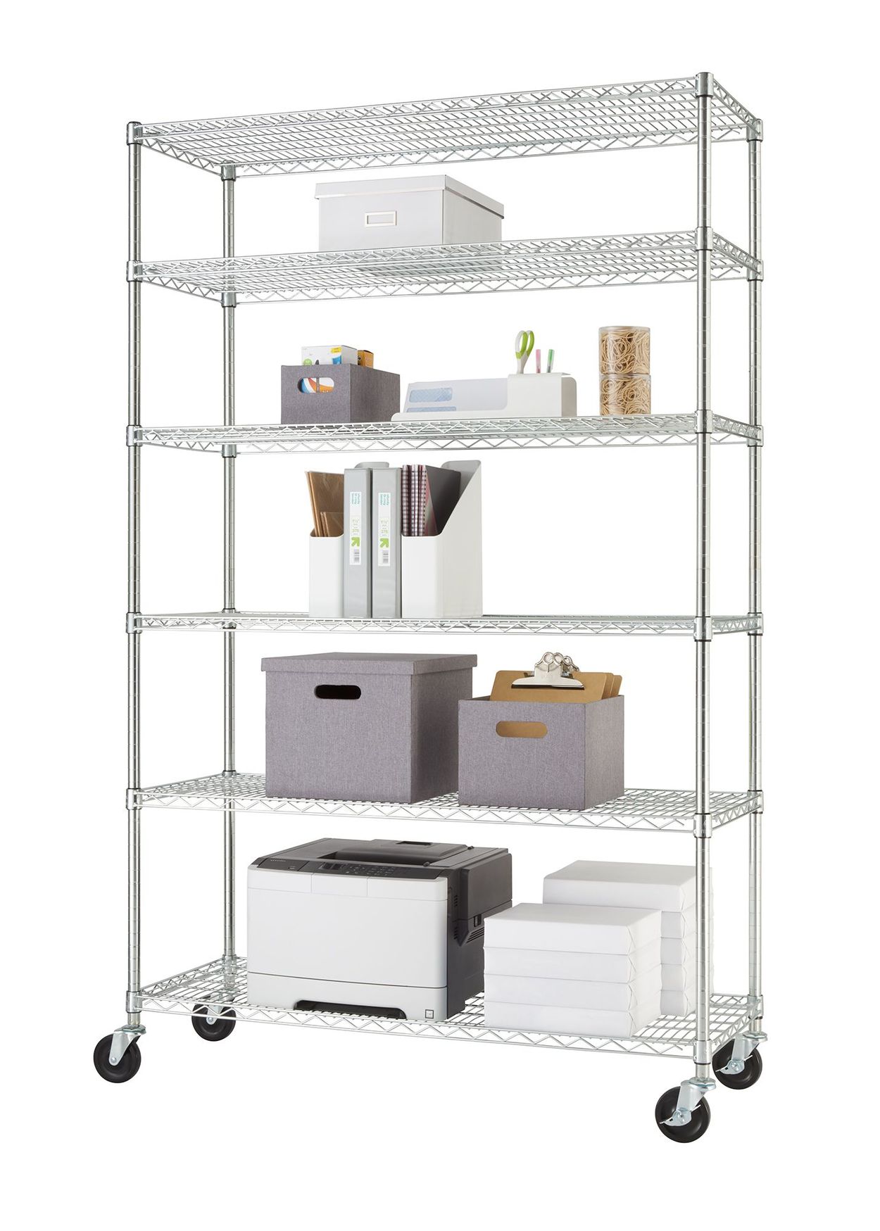 Trinity NSF 6Tier Wire Shelving Rack, 48" x 18" x 72" 850594003129 eBay