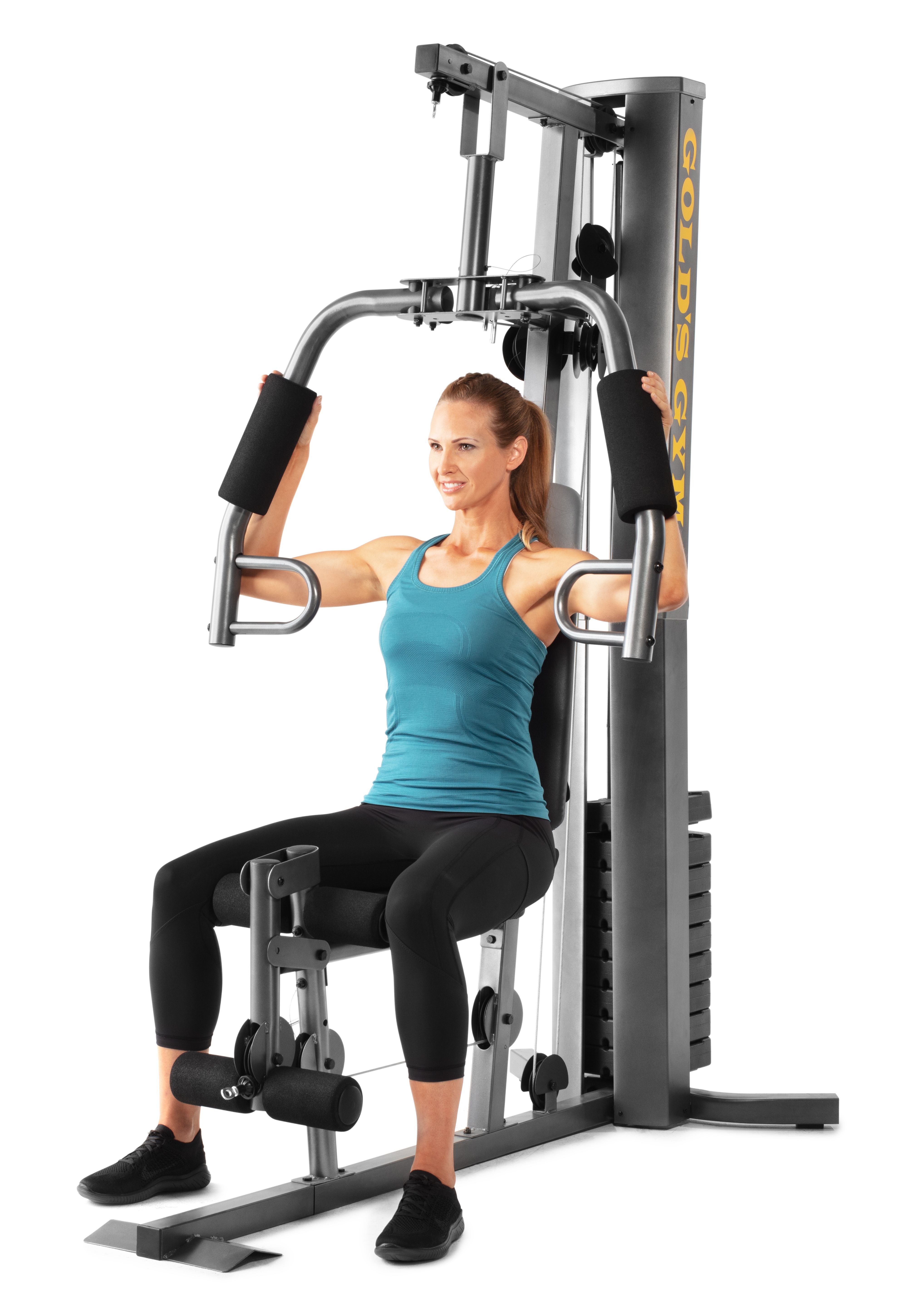 Gold S Gym Xrs 50 Home With High And Low Pulley System Dual Chest Fly Press