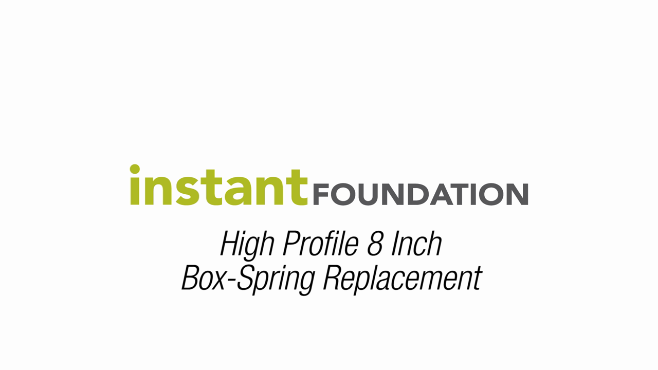 thumbnail video image 2 of Hercules 8" High Profile Instant Foundation Box Spring Replacement, Full, 2 of 12