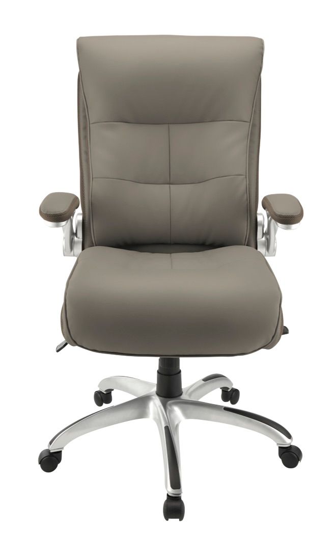 Realspace Ampresso Leather High Back Big Tall Chair Taupe Item 476279
