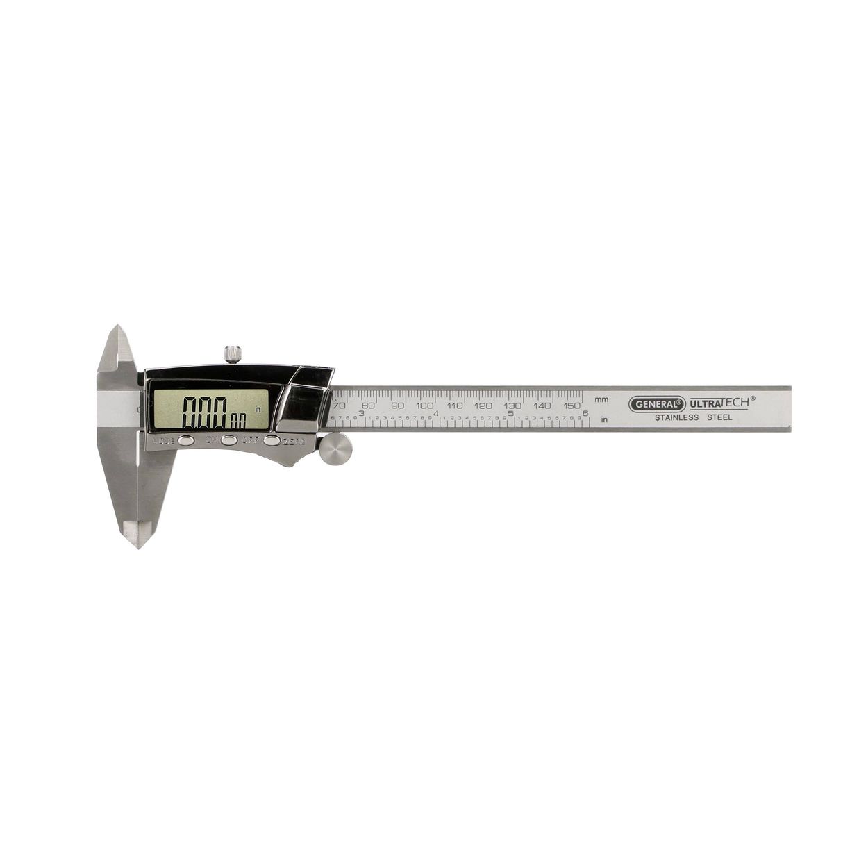 General Tools Digital Fractional Caliper with Extra-Large LCD Screen 3 Mode Dis
