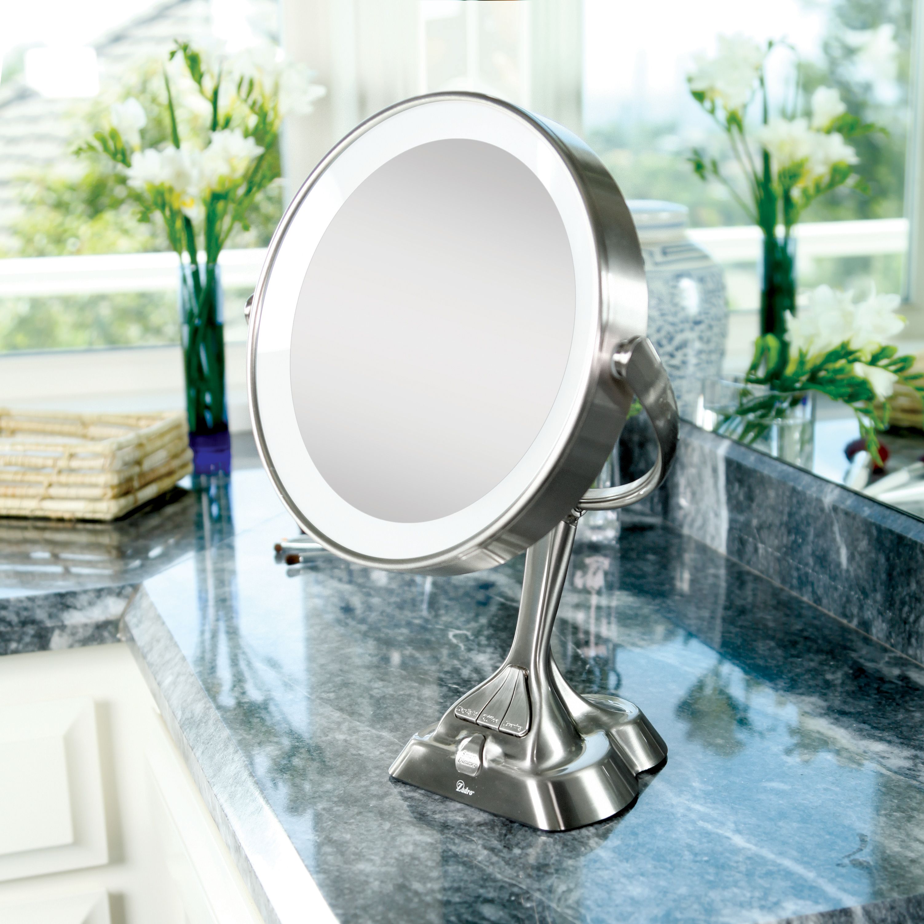 Zadro 9 Led Variable Lighted Vanity Mirror With 10x 1x Magnification