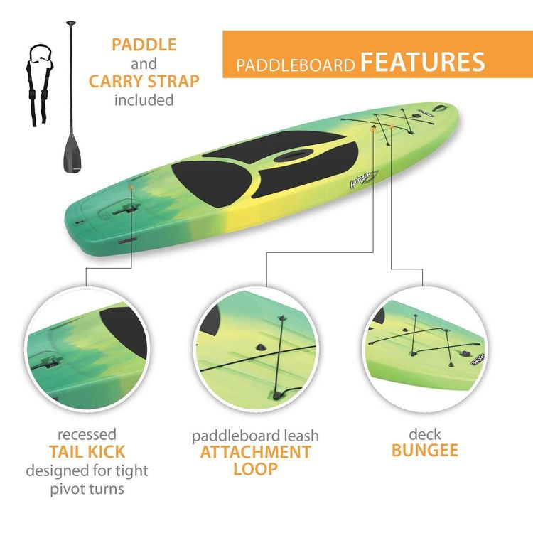 2 Paddle Boards Included! 10' Hardshell Horizon Stand Up Paddle Board