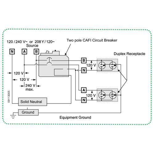 Square D Qo 20 Amp 2 Pole Combination Arc Fault Circuit Breaker