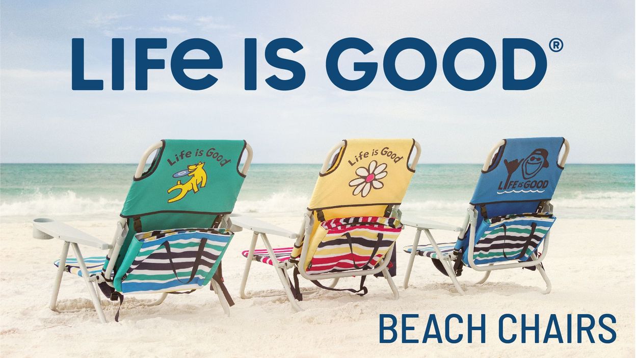 Life Is Good Silver Folding Beach Chair At Lowes Com