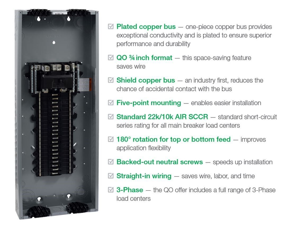 Square D Qo 30 Amp Load Center Wiring Diagram