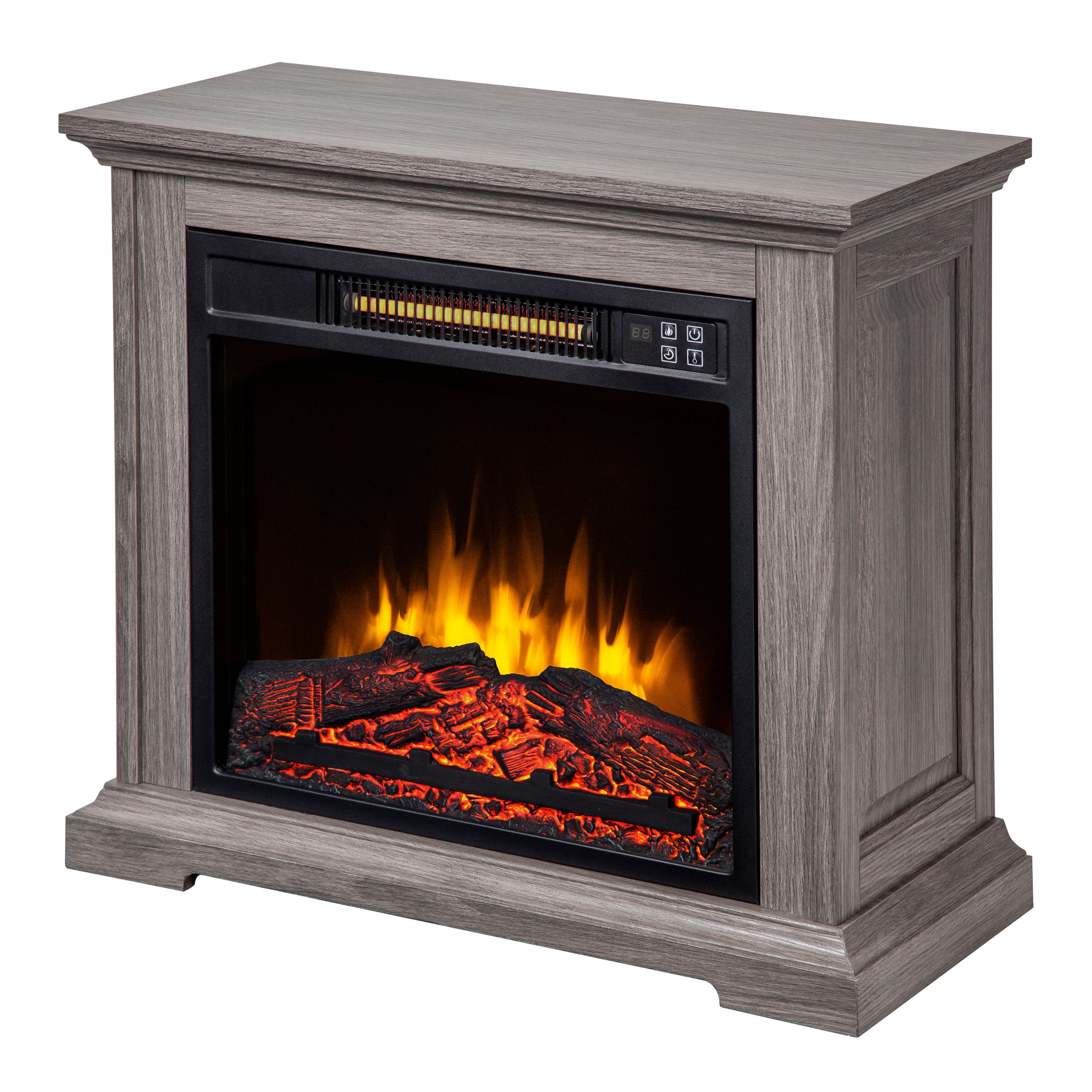 Pleasant Hearth 25 Sullivan Infrared Electric Fireplace Grey