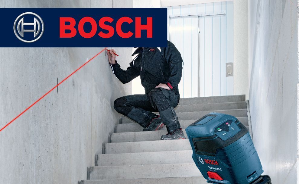 Bosch 40 Ft Red Beam Self Leveling Cross Line Cross Laser Level