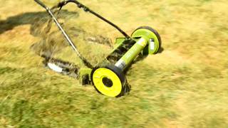 Sun Joe 16-inch Manual Reel Mower W/ Grass Catcher, 4-Position 