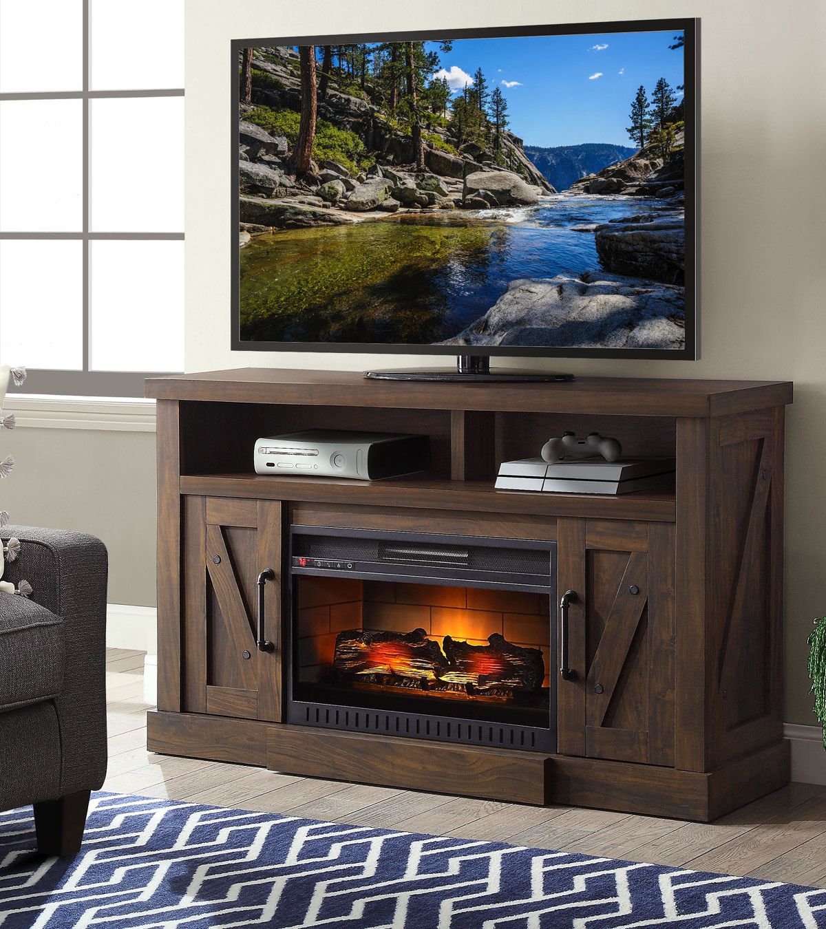 Whalen 54 In W Madison Snow Ash Infrared Quartz Electric