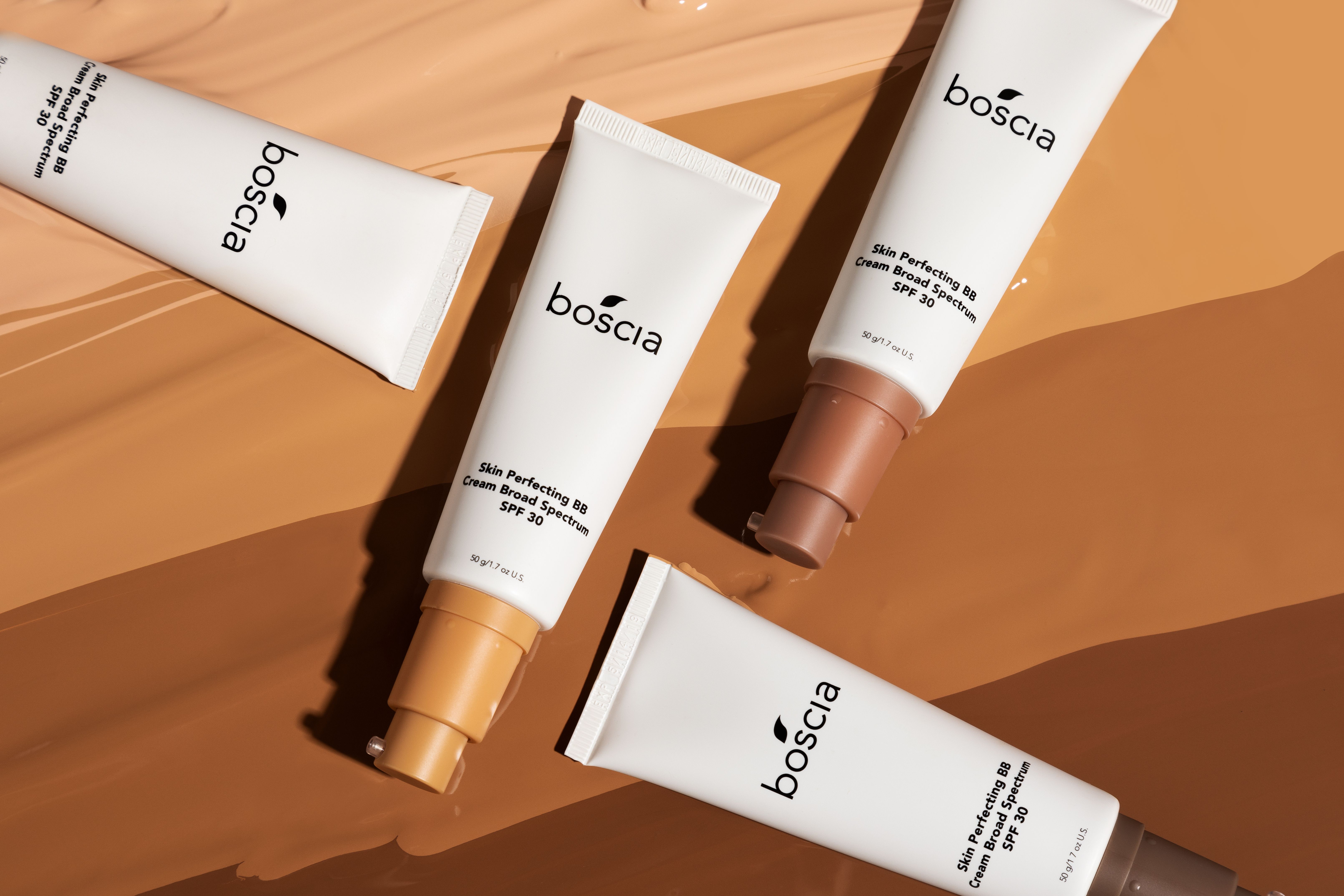 four boscia Skin Perfecting BB Cream components on goop