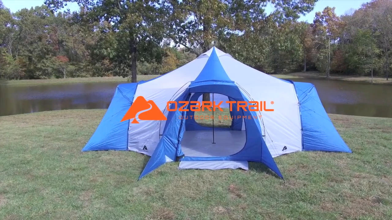 thumbnail video image 2 of (2 pack) Ozark Trail Ot 12p Ultimate Festival Tent, 2 of 12