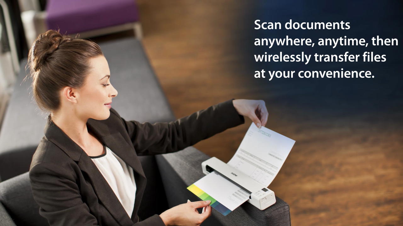 thumbnail video image 2 of Brother DS820W Wireless Mobile Color Page Scanner -BRTDS820W, 2 of 4