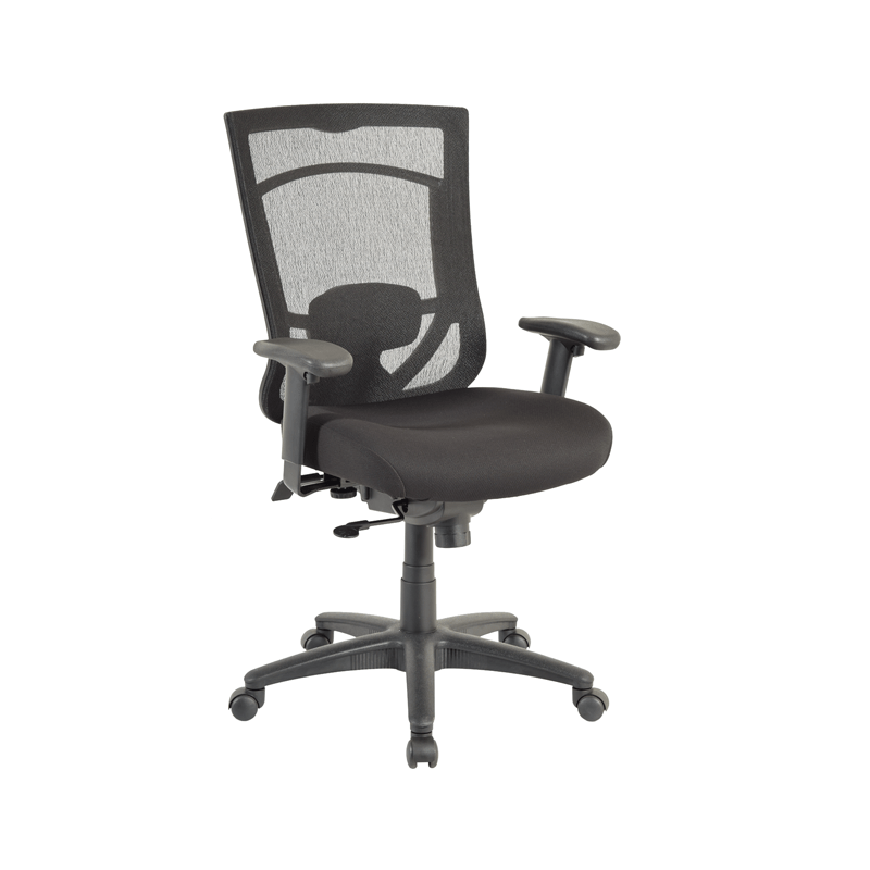 Tempur Pedic Mesh Back Fabric Task Chair Black Tp7000 Rav Coal