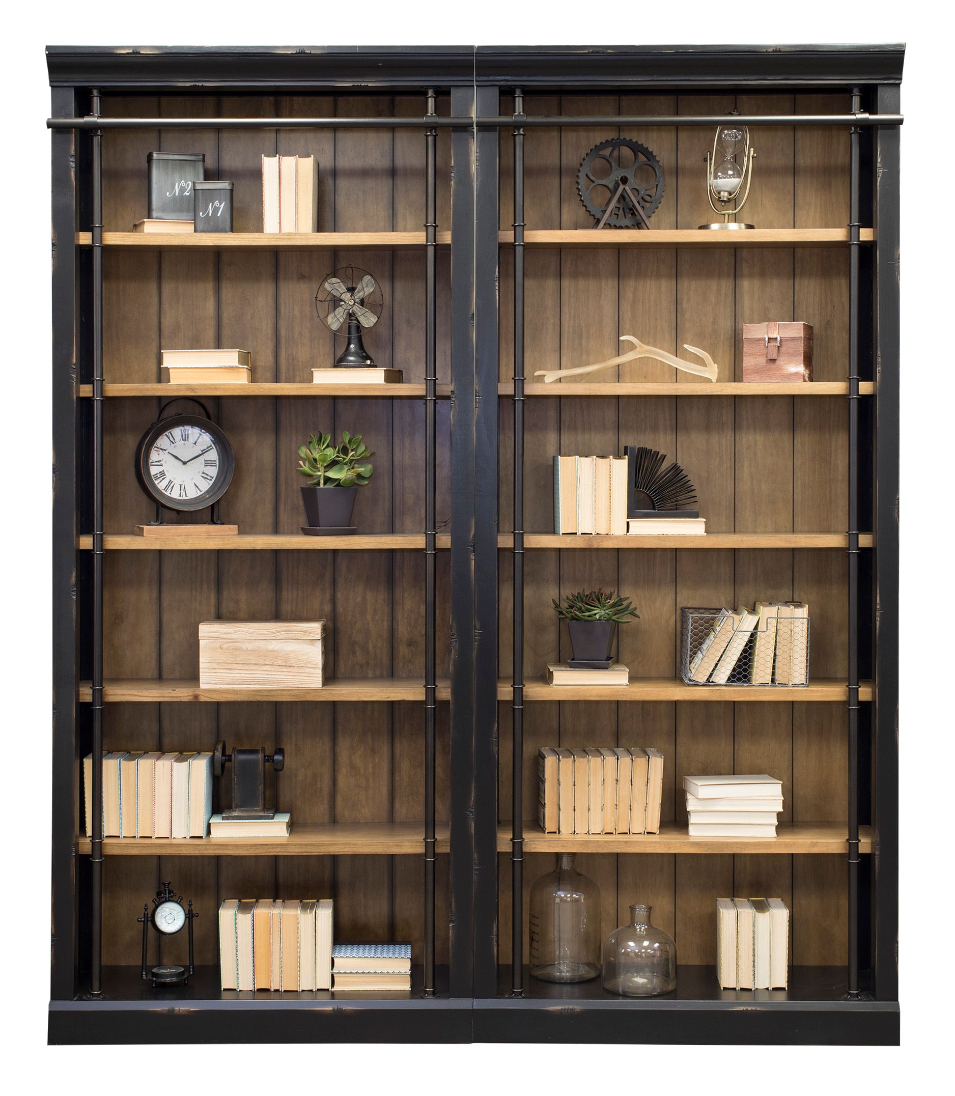 Tuscan 2 Piece Bookcase Wall And Ladder