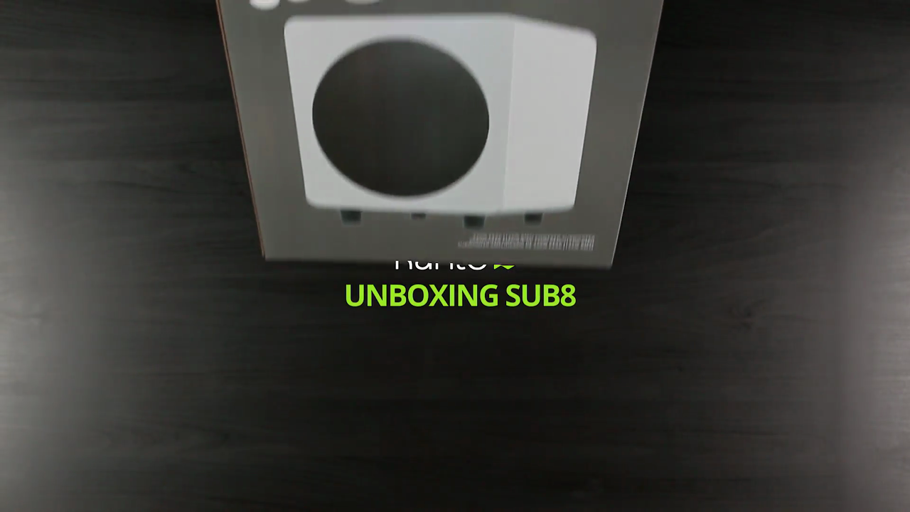 thumbnail video image 2 of Kanto SUB8 - Subwoofer - 120 Watt - 8" - matte gray, 2 of 4