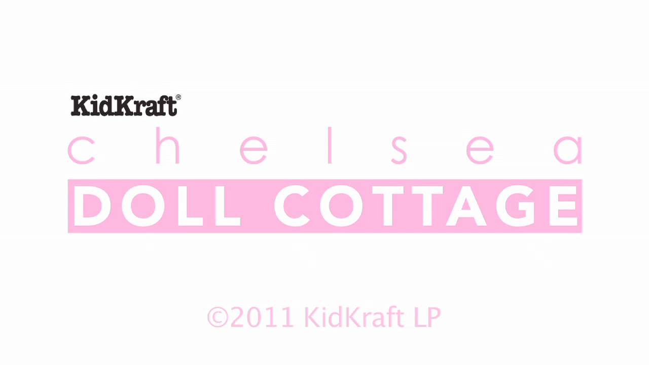 thumbnail video image 2 of KidKraft Chelsea Doll Cottage Wooden Dollhouse with 16 Accessories, for 5-Inch Dolls, 2 of 9